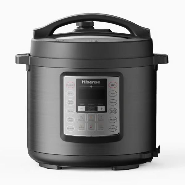 Hisense Smart Pressure Cooker – 6L Electric Multi-Cooker, Digital Control Panel,Black(2YRS WARRANTY)