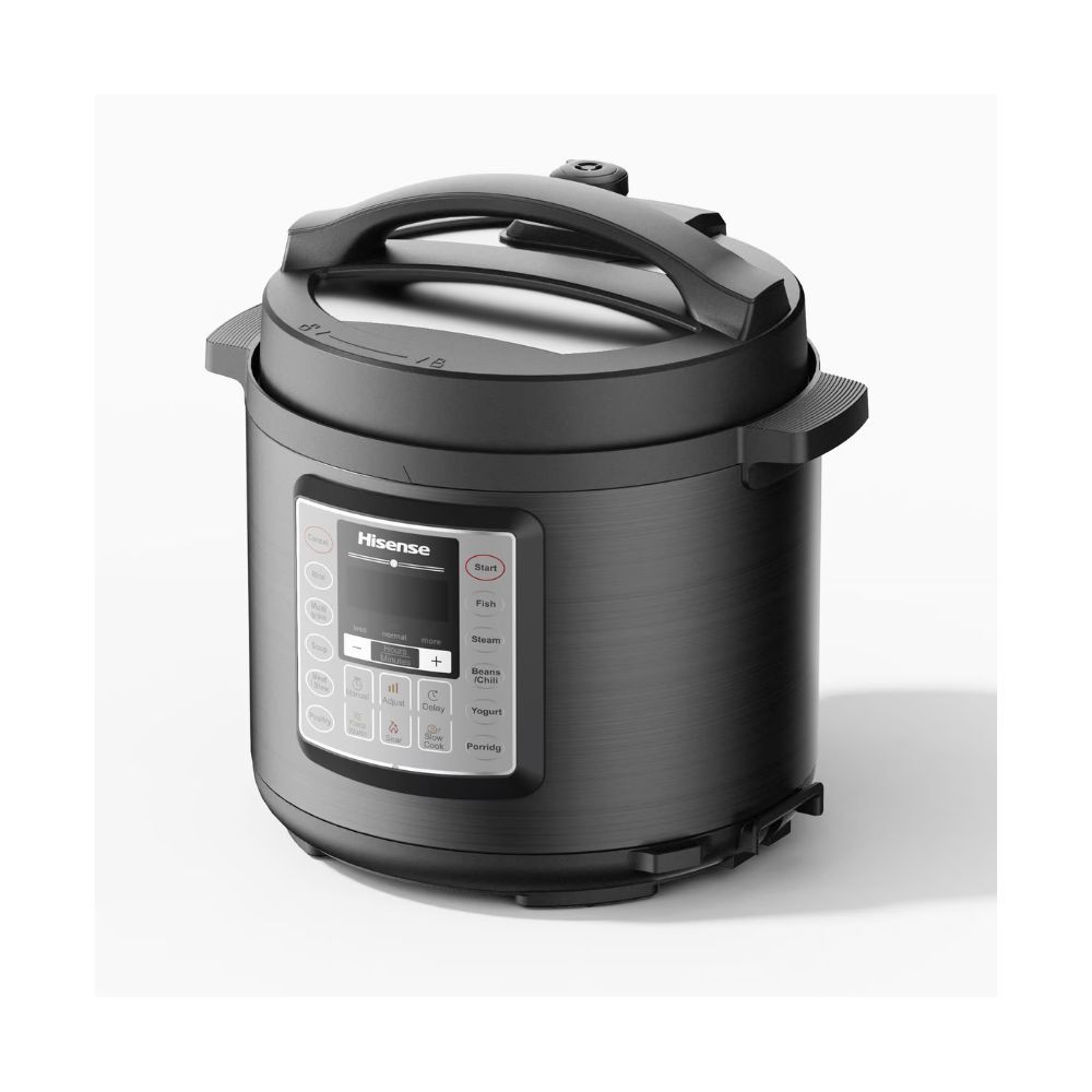 Hisense Smart Pressure Cooker – 6L Electric Multi-Cooker, Digital Control Panel,Black(2YRS WARRANTY)