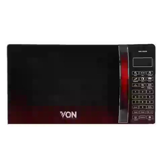 VON HMS-202DB / VAMS-20DGB 20L Digital Solo Microwave – LED Display, Timer, Defrost & Reheat Functions – Black (1 Year Warranty)