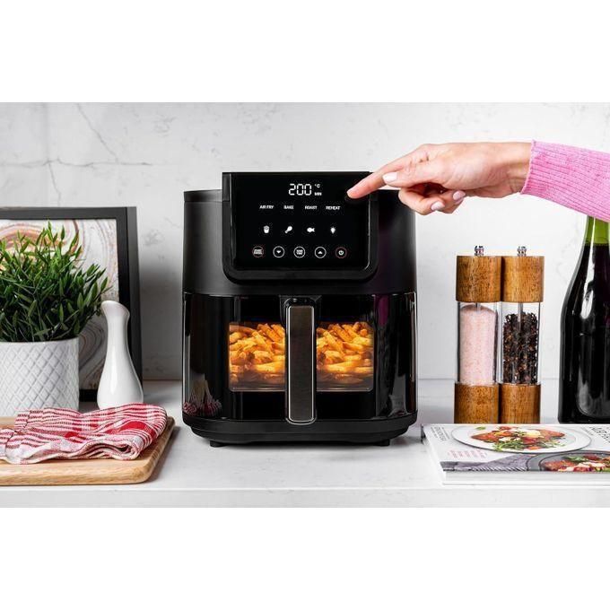 VON Slim Digital Air Fryer, 8 LITRES 8 PRESET PROGRAMES AND CHILD LOCK,1 YEAR WARRANTY