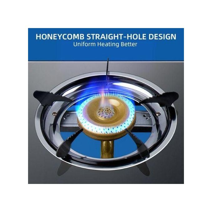 AILYONS Table Top Glasss Top 2 Burner Gas Cooker Plus 6kg Regulator And Pipe+Gas Clips (1YR WRTY)