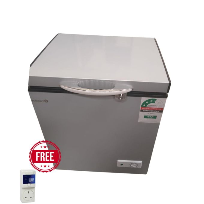 [ SPECIAL OFFER!!] VOLSMART 150L Vertical Chest Freezer VL-BD150 Single Flip Drain Freezer Energy-saving Freezer Fast Cooling Refrigerator+FRIDGE GUARD