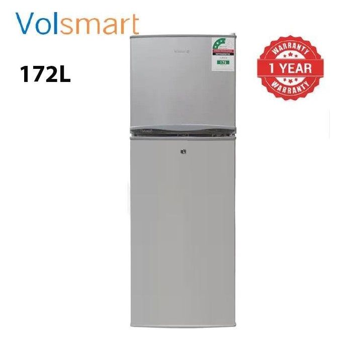 VOLSMART Fridge Double Door Top Mounted Freezer Reliable Quality 172L