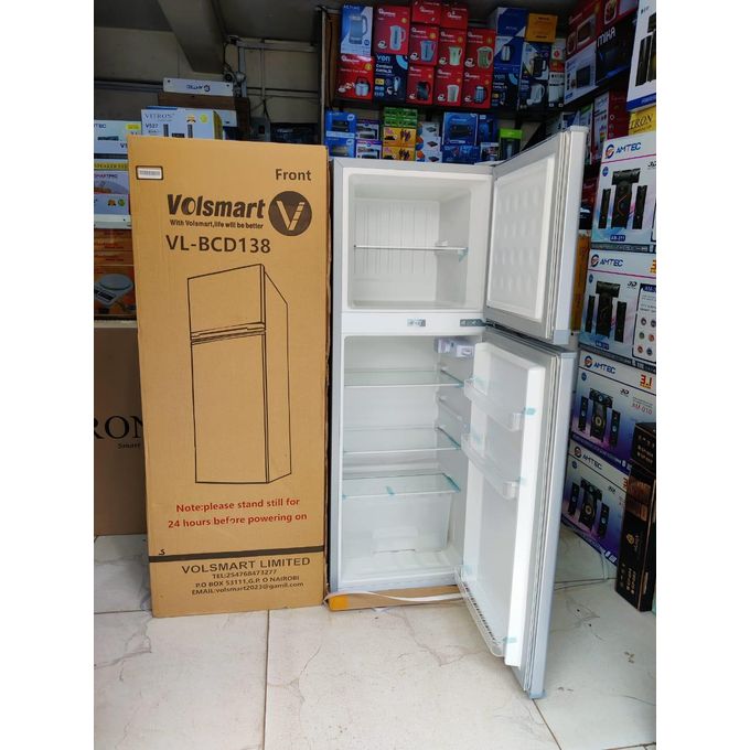 CLEARANCE SALE!!! VOLSMART VL-BCD138 Double Door Fridge - 138L (1 YR WRTY)