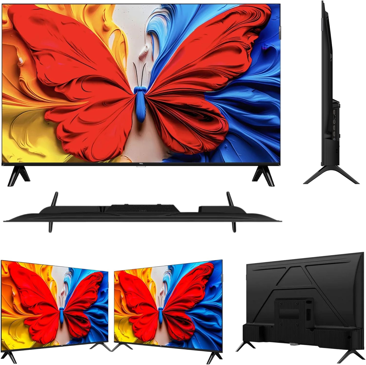 TCL 43 Inch QLED Full HD Smart TV – 43S5K Google TV Series, Dolby Audio, HDR Visual Technology, Ultra-Slim Frameless Display, Wi-Fi Connectivity, Netflix & YouTube Apps+8 FREE GIFTS