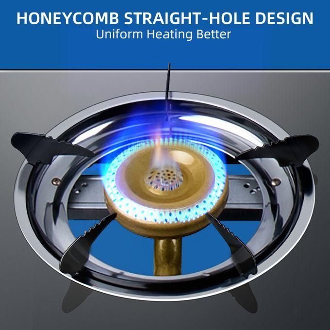 AILYONS Gas Cooker With A Glass Top-two Burners+ FREE 6KG Regulator + Pipe & Clips