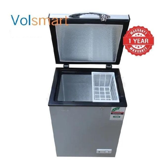 VOLSMART 110L Vertical Chest Freezer VL-BD110 Single Flip Drain Freezer Energy-saving Freezer Fast Cooling Refrigerator