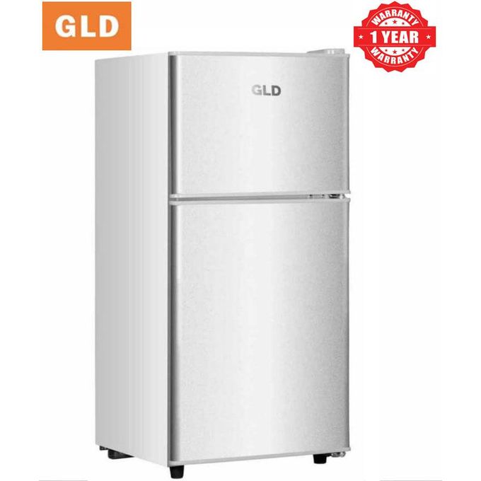 Gld Double Door Mini-Fridge 90L,Low Noise Sleek Design(1YR WARRANTY)