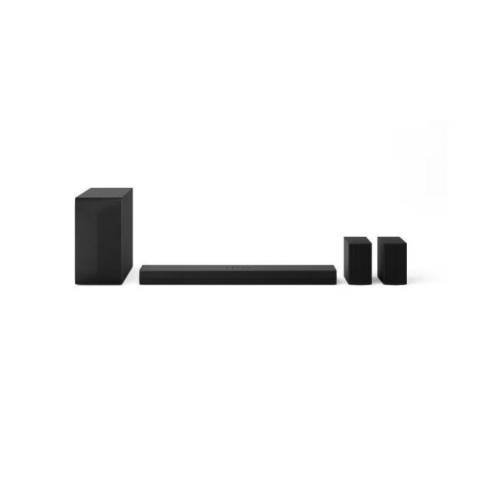 LG Soundbar , 5.1 Ch, 600W Powerful surround sound with Wireless subwoofer and Rear speaker, Dolby Digital - Black(2YRs WRTY)