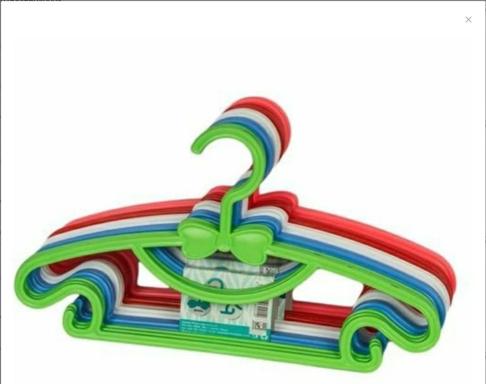 Generic 1 Dozen (12pc) New Kid's Hangers: 12-Piece Non-Slip Hanger Set – Plastic Kids Hangers, Perfectly Designed to Fit Babies, Toddlers, and Teen Clothing