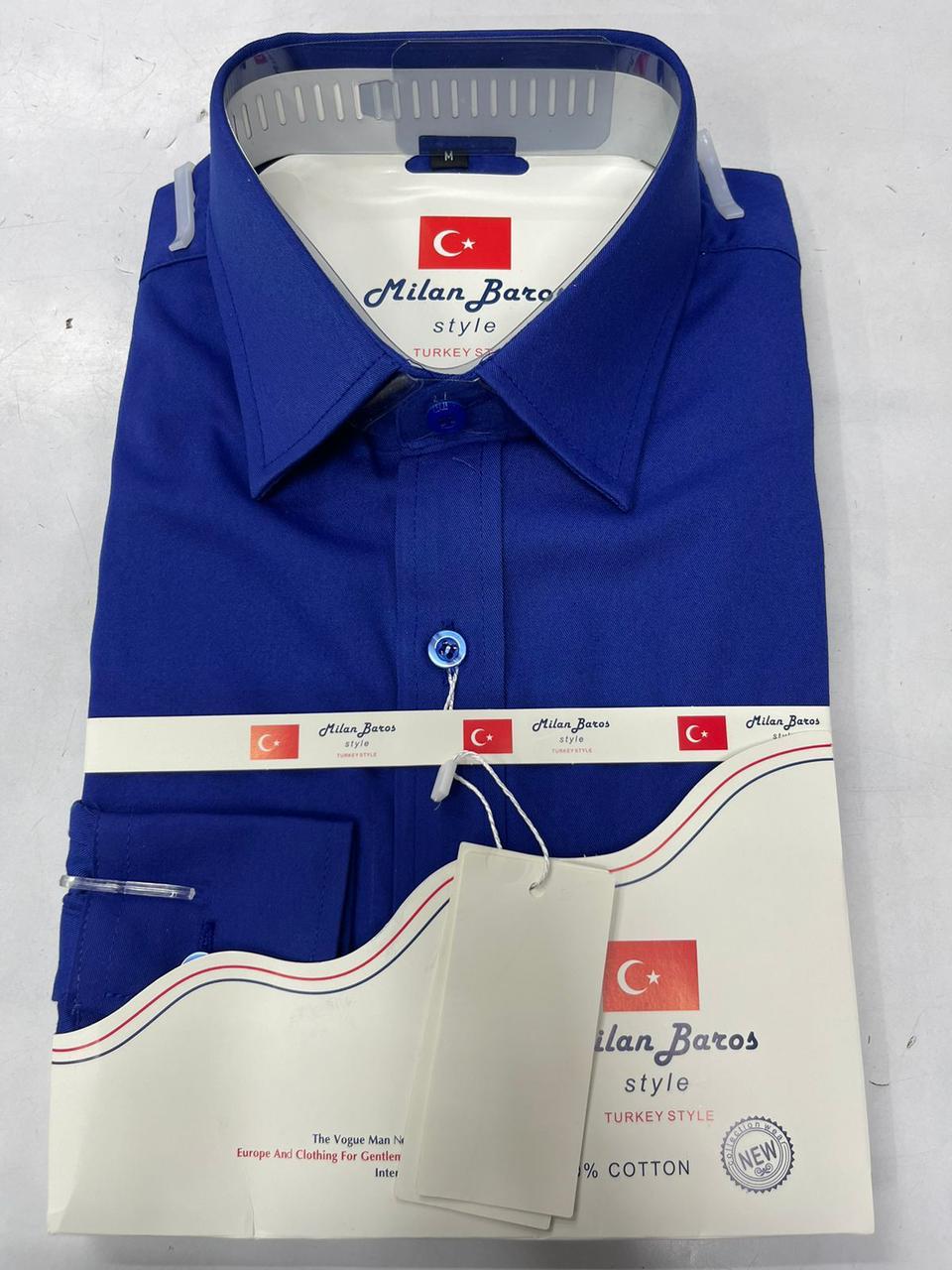 Authentic Milan Batos Turkish Men's Official Shirts - Premium Quality, Non-Fade Fabric; Stylish official Long-Sleeve Shirt for Men