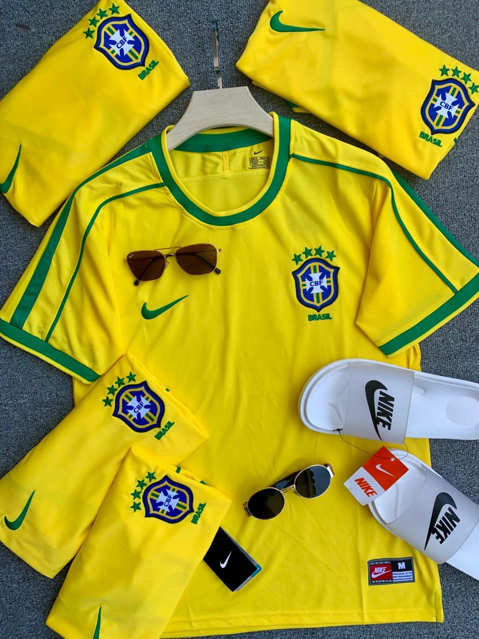 Best Quality New Season Brazil Retro kit Original Kit Football Jersey ; New Authentic Unisex Jersey