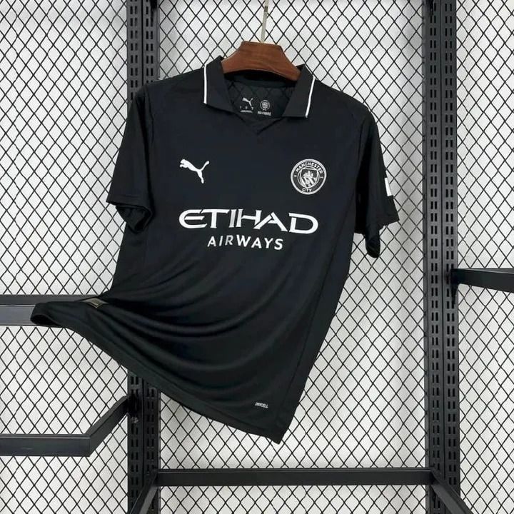 Manchester City FC 25/26 Black Fan Jersey – Premium Football Training Shirt for Men & Women