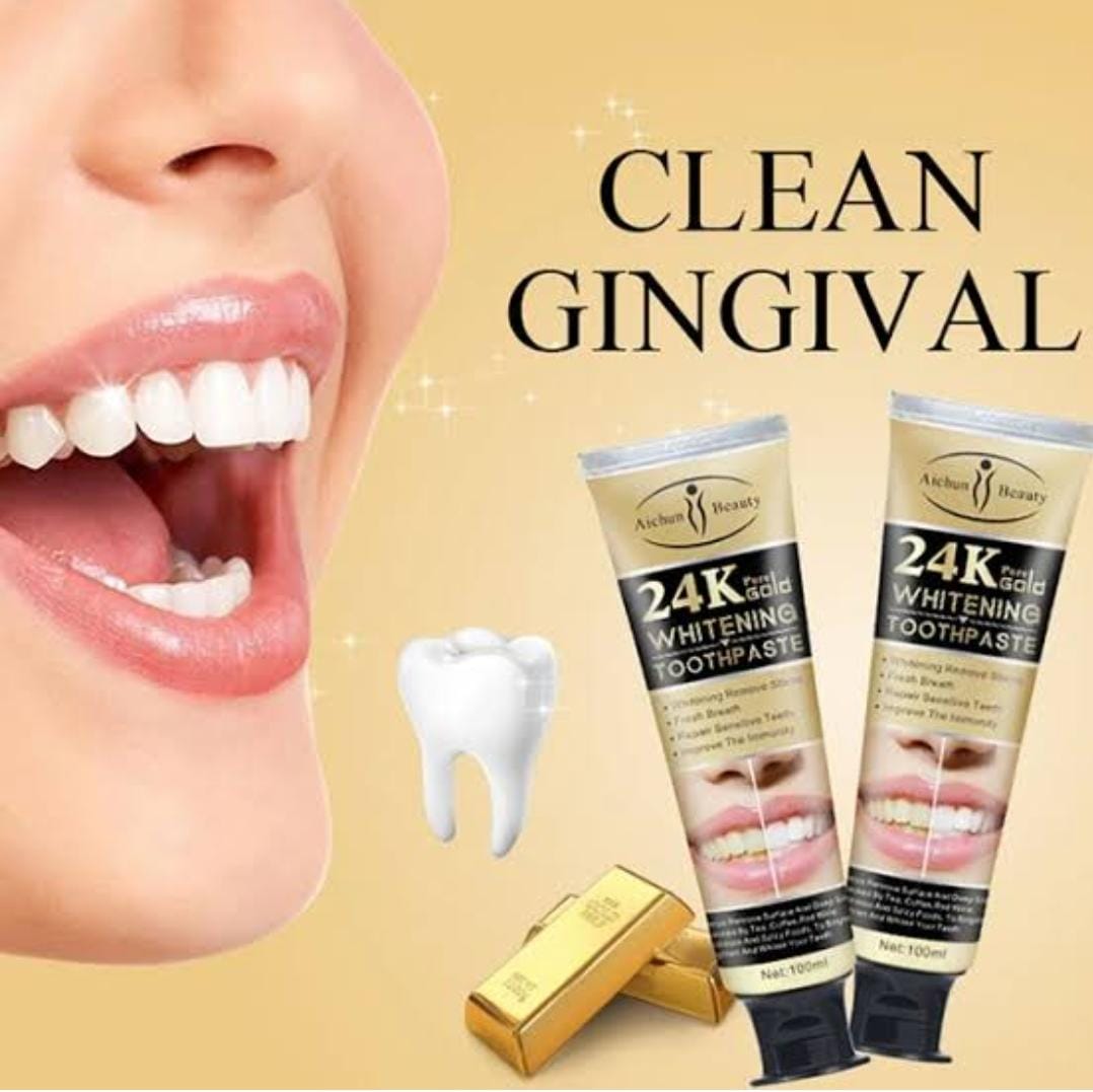 24k golf whitening toothpaste