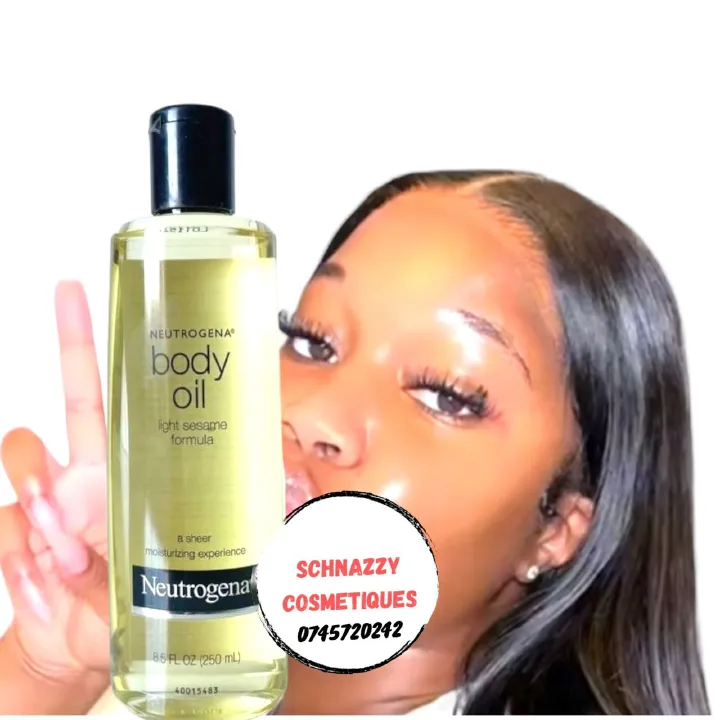 Neutrogena NEW Lightweight Glow Body Oil Light Sesame Formula Sensual Moisturizer Dry Skin 8.5 Oz Body Oil Blend