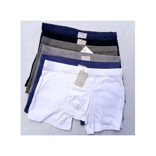 3 Pcs Pack Men's Cotton Boxers-Stretchy & Comfortable. Sizes: M, L, XL, 2XL, 3XL, 4XL.