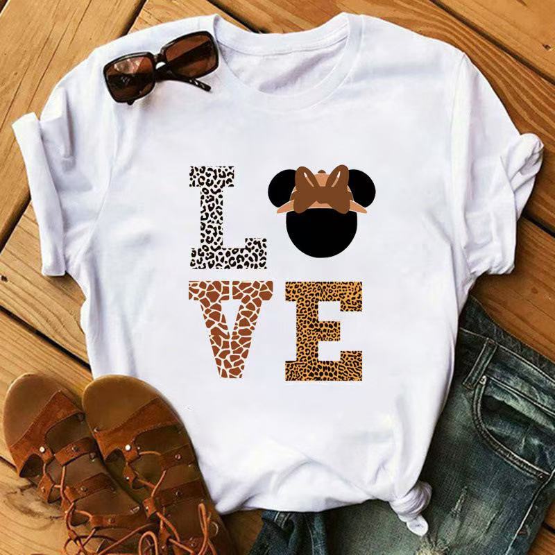 Fashion Red Poppy Women T Shirt Funny Printed Tops Tee Female Short Sleeve Tshirt Harajuku Tee Shirts Cartoon Casual Top