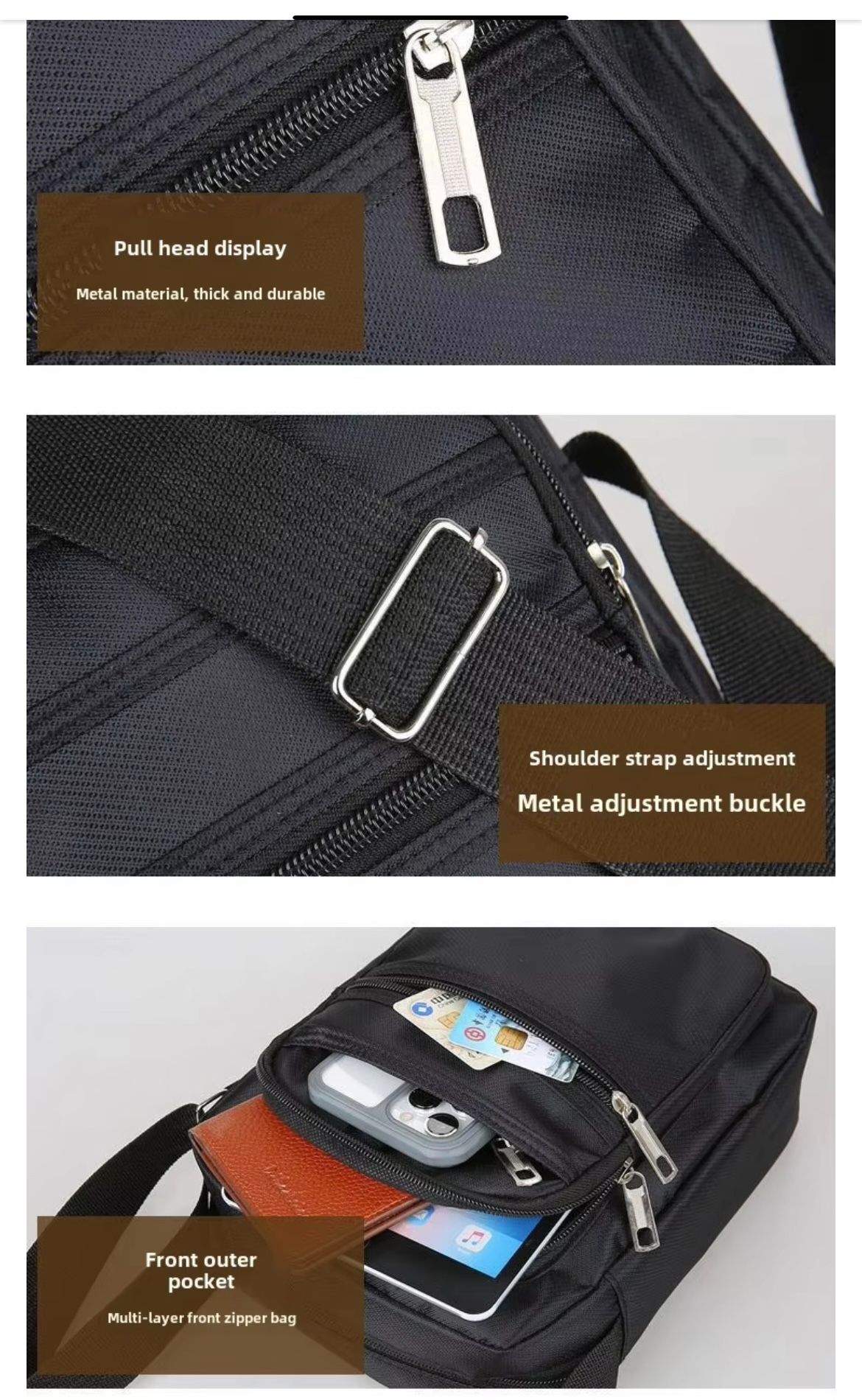Men's Single-shoulder Crossbody Bags. New Oxford Cloth Models. Outdoor, Leisure, Business & Sports Crossbody Bags. Trendy Backpacks. With Quality Guarantee and First-class Service.