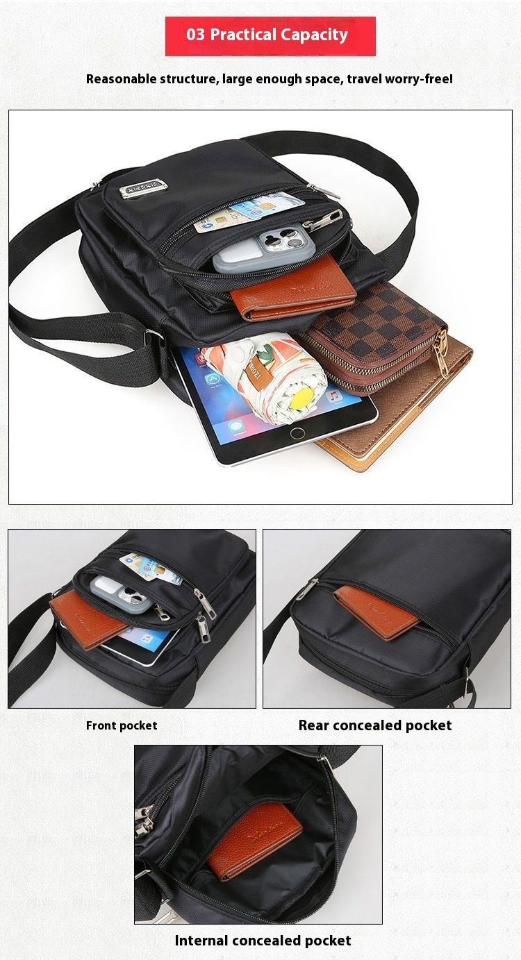Men's Single-shoulder Crossbody Bags. New Oxford Cloth Models. Outdoor, Leisure, Business & Sports Crossbody Bags. Trendy Backpacks. With Quality Guarantee and First-class Service.
