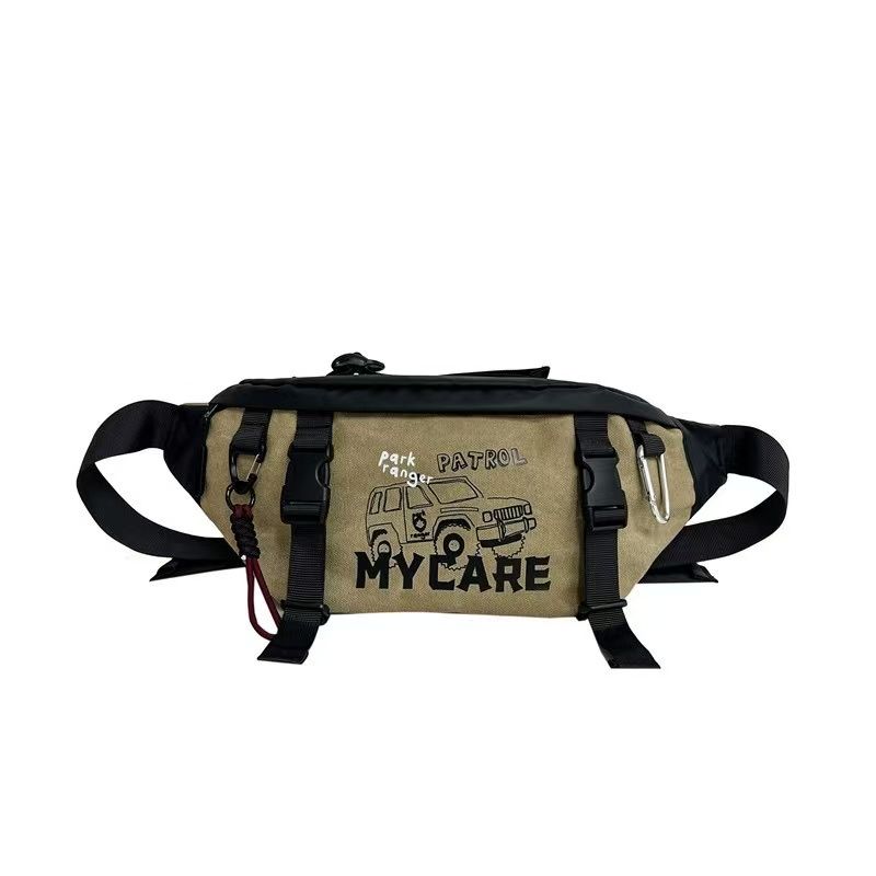 Strict Selection Cycling Bag, Men's Fitness and Leisure Cross - body Chest Bag, Fashion - Trend Outdoor Travel Small Item Pouch, Functional and Portable Waist Bag
