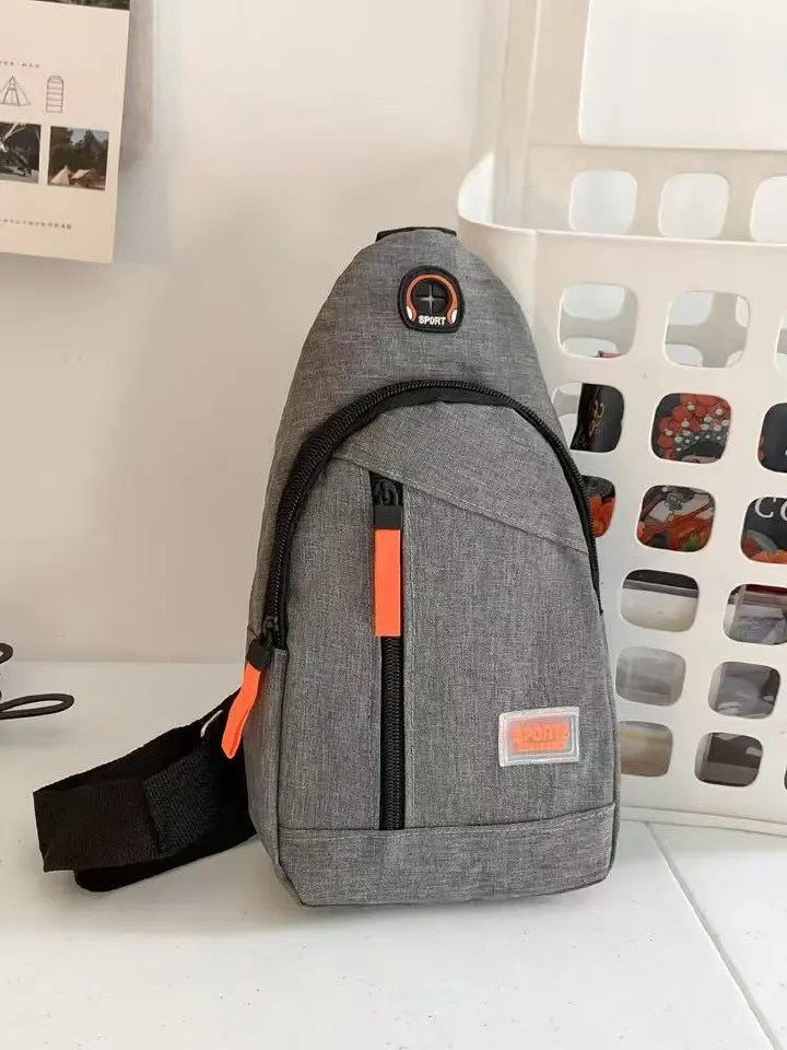 Korean-style Chest Bag for Men, Waterproof Oxford Cloth Single-shoulder Crossbody Bag, Outdoor Leisure Sports Cycling Chest Bag, Casual Small Backpack