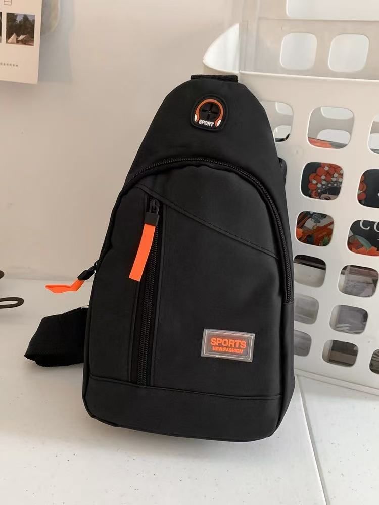 Korean-style Chest Bag for Men, Waterproof Oxford Cloth Single-shoulder Crossbody Bag, Outdoor Leisure Sports Cycling Chest Bag, Casual Small Backpack