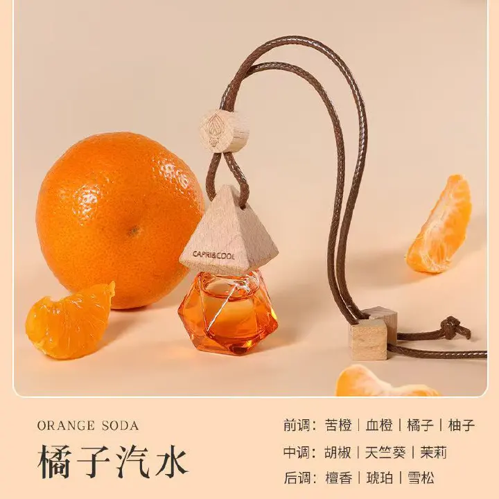Car Perfume Diffuser Hanging Ornament, High - End Long - Lasting Pendant Essential Oil Fragrance for Car Interior, Persistent Scent.