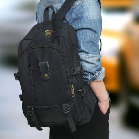 Hot - selling Men's Backpack, Durable, American - style Trendy, Large - capacity, Suitable For Senior High School, Junior High School Students, Schoolbag, Travel Bag, Computer Bag.