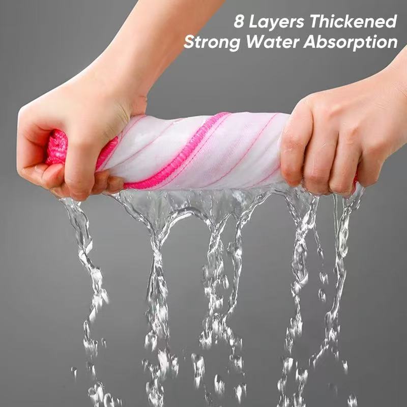 30×30 Thickened 8 - Layers, 10 Pieces, Dishcloth Thickened Scouring Pad Dishcloth Dry And Wet Cleaning Towel Kitchen Cleaning Rag Dish Towel