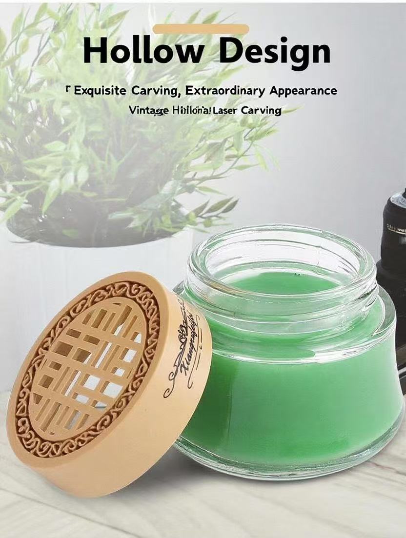 Car Vehicle Perfume Holder Solid Fragrance Cream Car Aromatherapy Air Freshener Long-Lasting Light Scent Car Interior Accessory Ornament