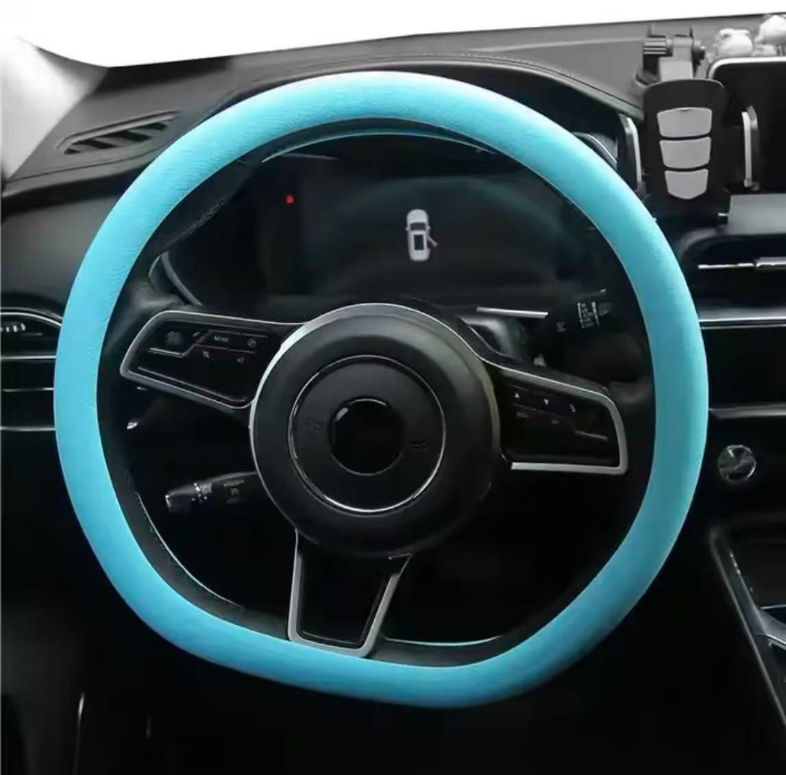 Car Ice - Feel Ultra - Thin Steering Wheel Cover With Anti - Slip Silicone Pattern, Universal Model (Size: 32 - 40cm)