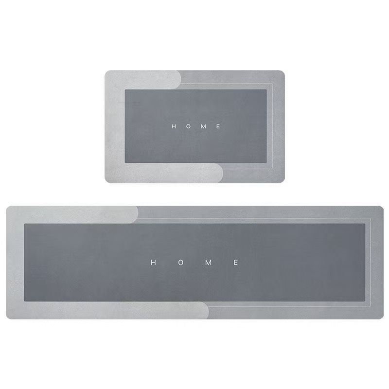 2 Pieces Kitchen Rug Set Non Slip Kitchen Mat Rubber Backing Mat Throw Rug for Kitchen Doormat Runner Rug Set Floor Carpet Household Carpet Home Decor