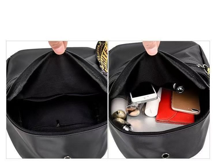 New Style Fashionable Ribbon Large-Capacity Women's Oxford Cloth Double-Shoulder Bag Korean-Style Outdoor Travel Small Backpack, With A Pendant As A Gift