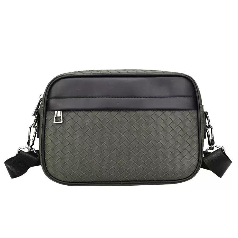 Men's Crossbody Bag, Large-Capacity Tote Bag, New-Style Designer Men's Leather Shoulder Bag, High-End Korean-Style Fashion Versatile Crossbody Bag