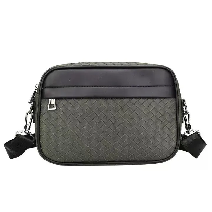 Men's Crossbody Bag, Large-Capacity Tote Bag, New-Style Designer Men's Leather Shoulder Bag, High-End Korean-Style Fashion Versatile Crossbody Bag