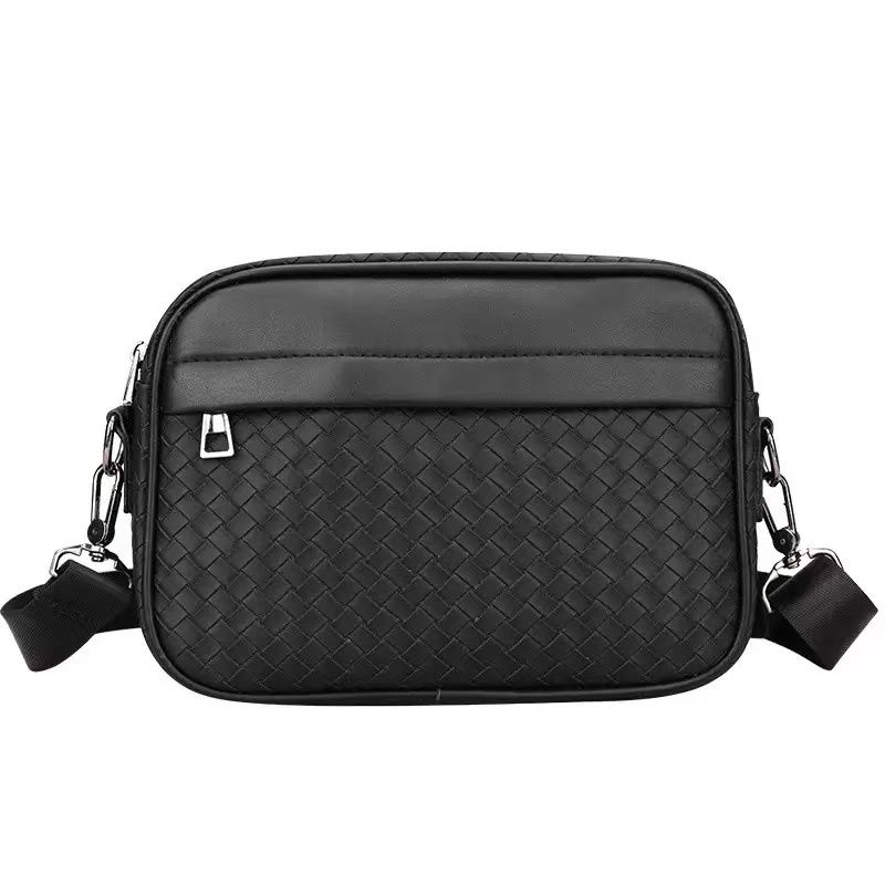 Men's Crossbody Bag, Large-Capacity Tote Bag, New-Style Designer Men's Leather Shoulder Bag, High-End Korean-Style Fashion Versatile Crossbody Bag