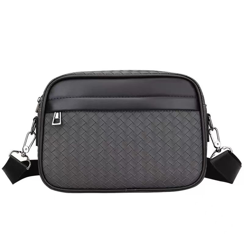 Men's Crossbody Bag, Large-Capacity Tote Bag, New-Style Designer Men's Leather Shoulder Bag, High-End Korean-Style Fashion Versatile Crossbody Bag