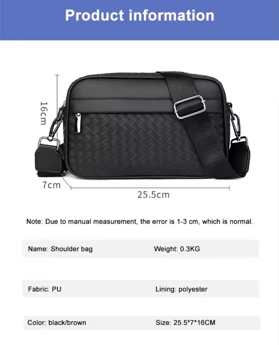 Men's Crossbody Bag, Large-Capacity Tote Bag, New-Style Designer Men's Leather Shoulder Bag, High-End Korean-Style Fashion Versatile Crossbody Bag