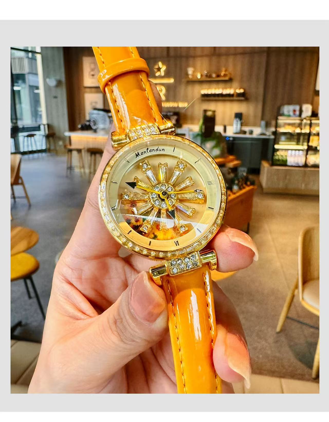 Best price for Gezhi Counter Transfer Sunflower Watch For Women With ...