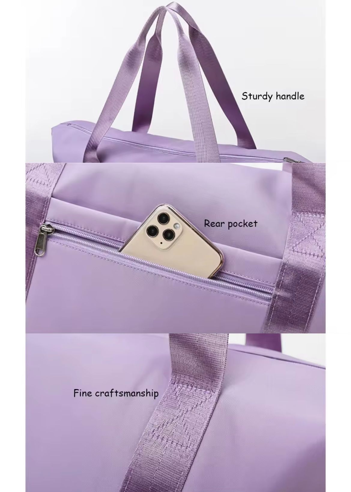 Large-Capacity Waterproof Expandable Foldable Travel Bag - Dry-Wet Separation for Sports Yoga Swimming Fitness, Student Short-Distance Business Trip