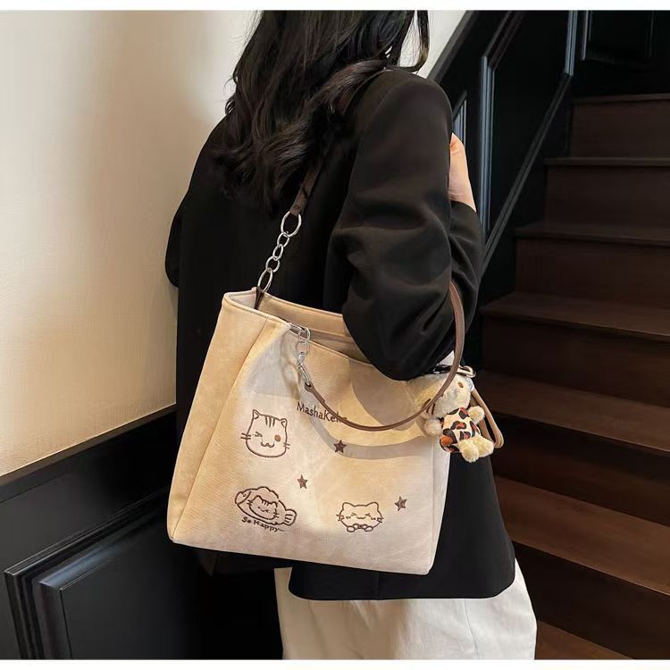 2025 Cross - Border Fashion Casual Tote Bag Versatile Commuting Armpit Bag Shoulder Bag Large Capacity Women's Bag