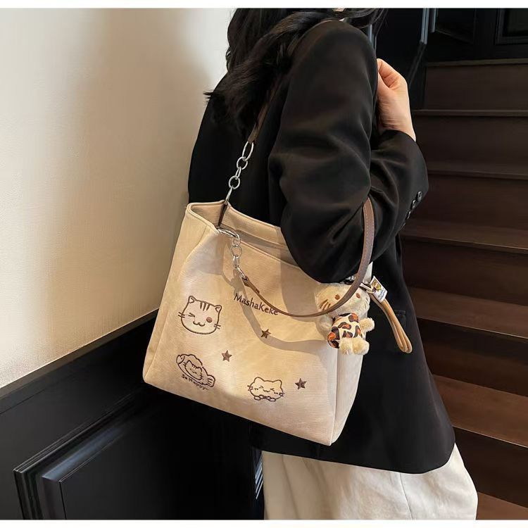 2025 Cross - Border Fashion Casual Tote Bag Versatile Commuting Armpit Bag Shoulder Bag Large Capacity Women's Bag