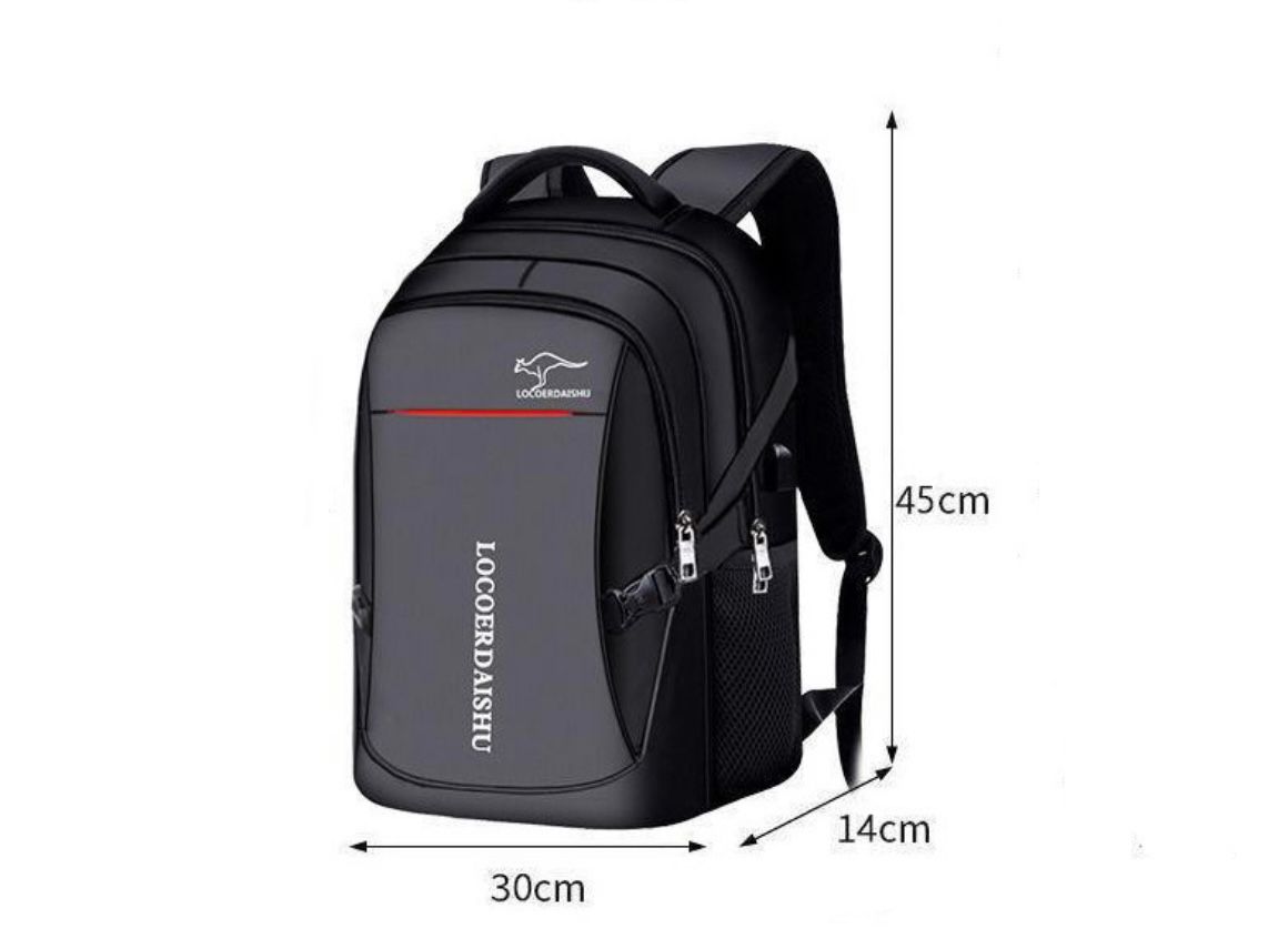 Men's Backpack Men's Backpack Korean Style Trendy Large Capacity High School Junior High School Student Schoolbag Travel Bag Com