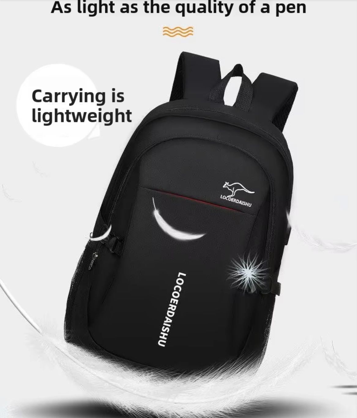 Men's Backpack Men's Backpack Korean Style Trendy Large Capacity High School Junior High School Student Schoolbag Travel Bag Com