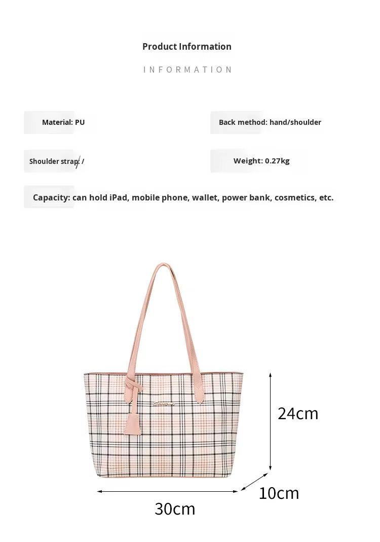Large Capacity PU Leather Cross Body Tote Bag Vintage Multifunctional Fashionable Handbag Messenger Chain Big Size Shoulder Tote