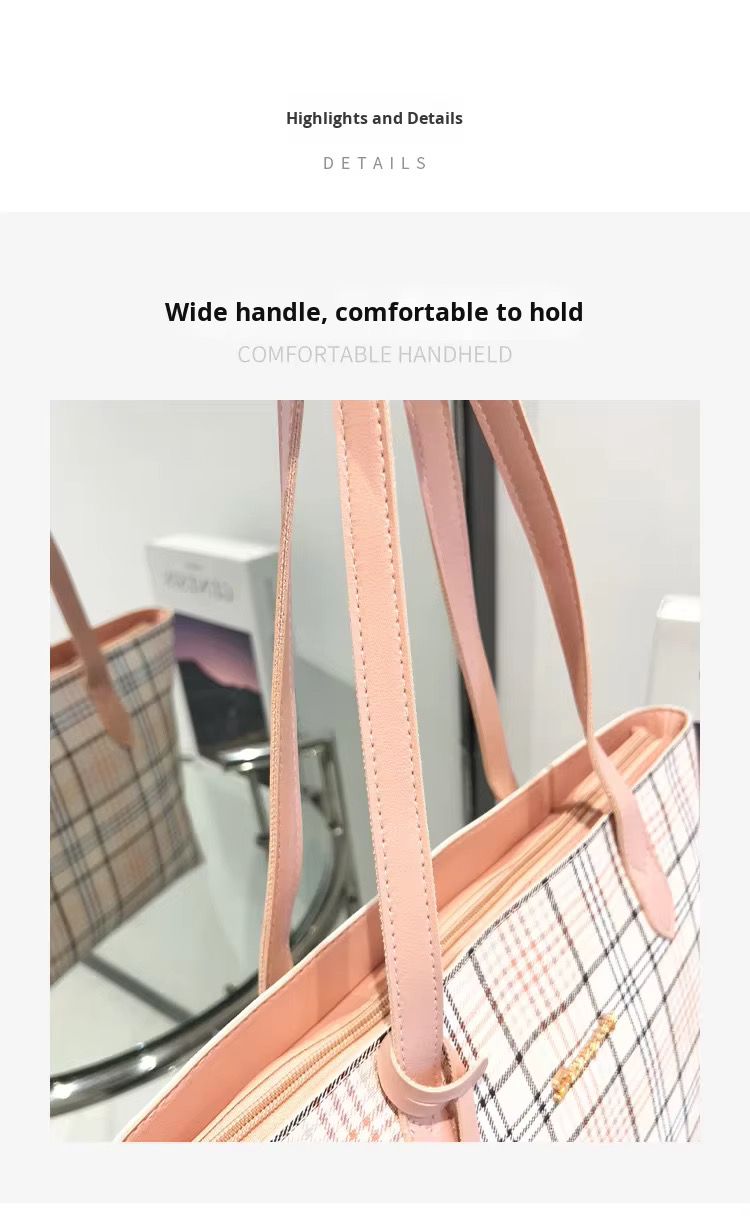 Large Capacity PU Leather Cross Body Tote Bag Vintage Multifunctional Fashionable Handbag Messenger Chain Big Size Shoulder Tote