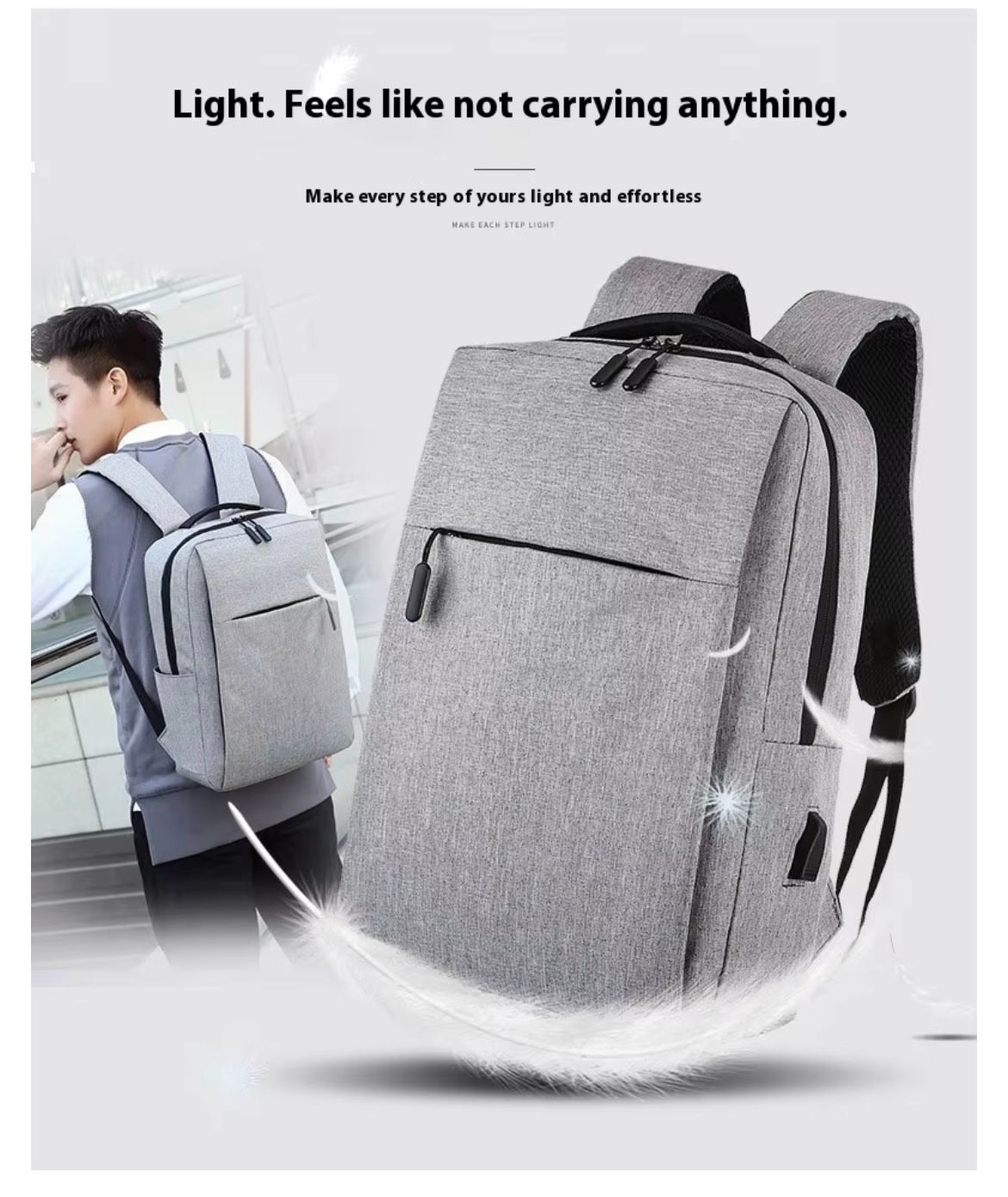 2025 New Mens Waterproof Laptop Backpack Cheap School Backpacks Usb Computer Bag