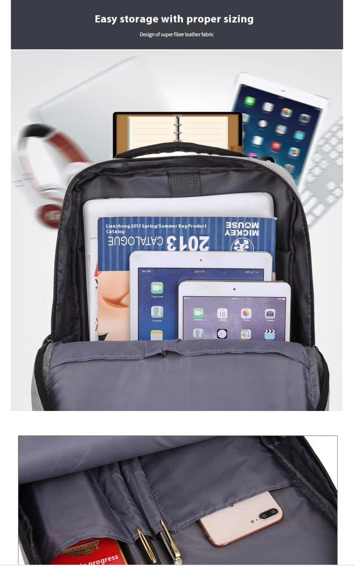 2025 New Mens Waterproof Laptop Backpack Cheap School Backpacks Usb Computer Bag