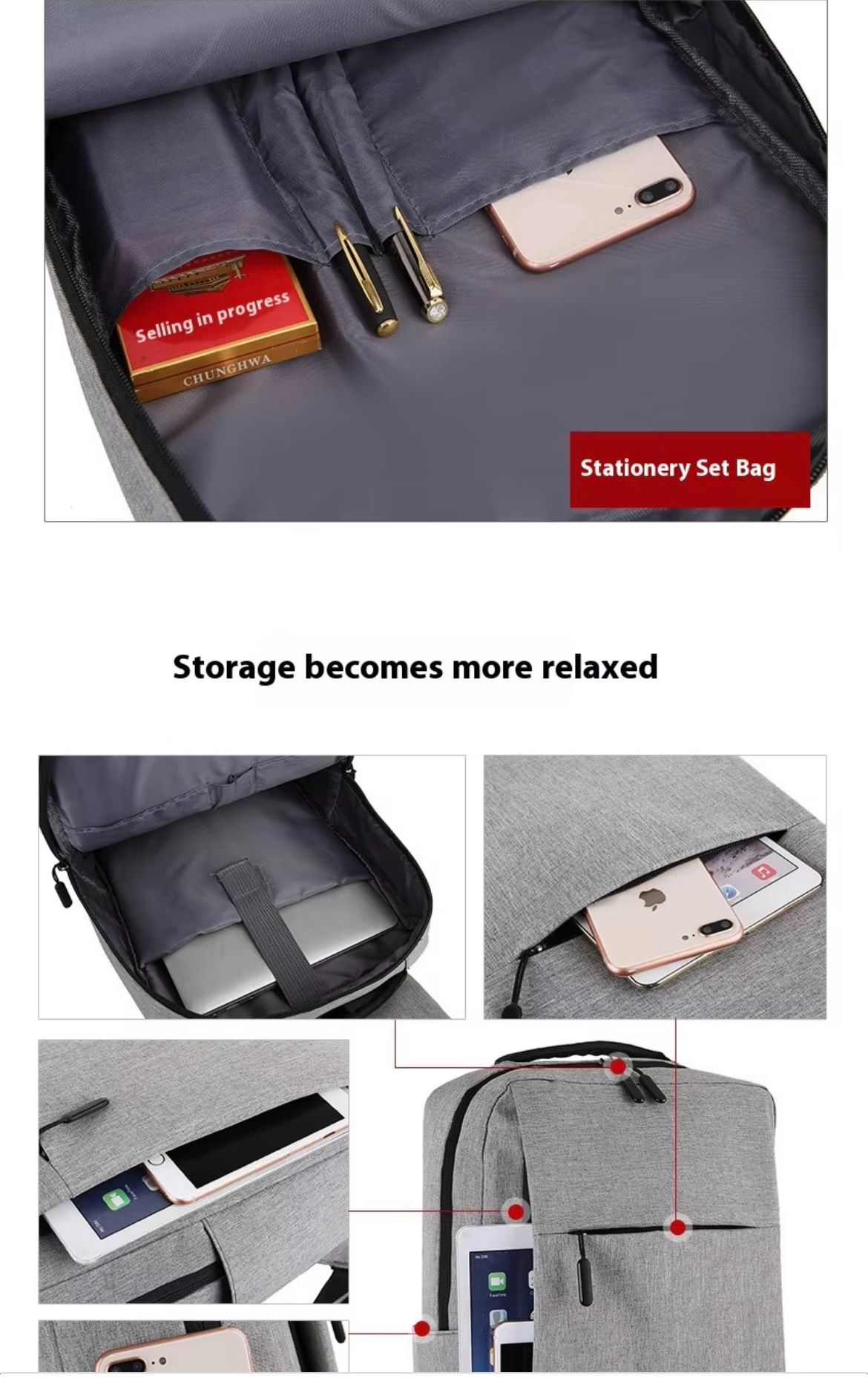 2025 New Mens Waterproof Laptop Backpack Cheap School Backpacks Usb Computer Bag