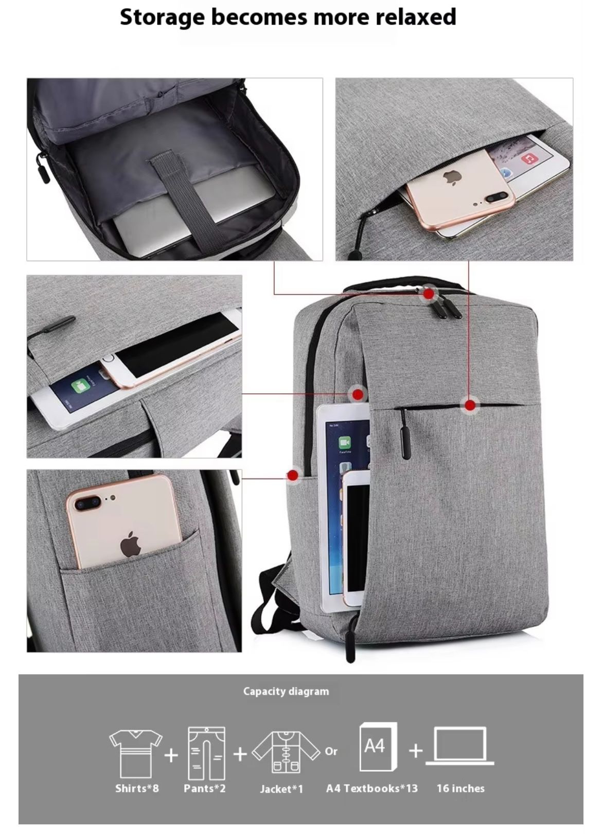 2025 New Mens Waterproof Laptop Backpack Cheap School Backpacks Usb Computer Bag